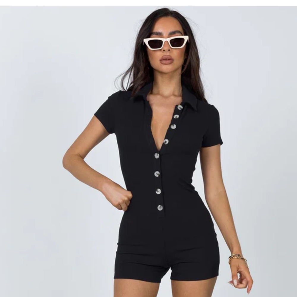 Super cute princess polly SUSIE ROMPER BLACK